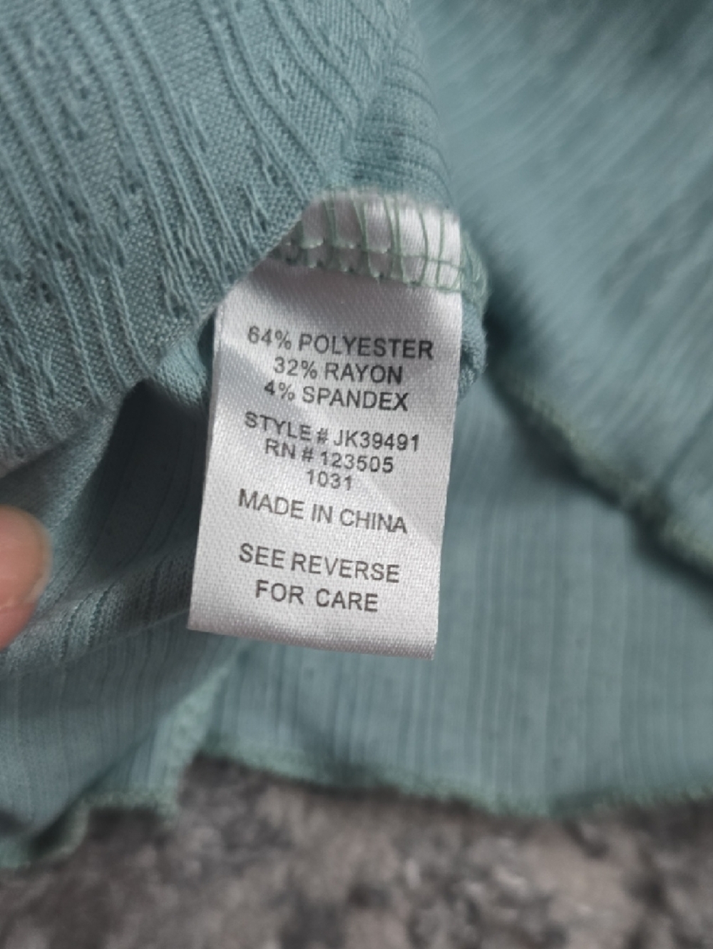 Heart Hips Light Sage Ribbed Racerback Tank - Picture 6 of 6